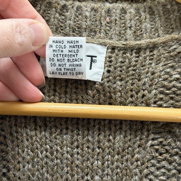 Cottagecore Koret Large Vintage Sweater Vest Floral Granny Embroidered Silk Wool - Picture 3 of 6